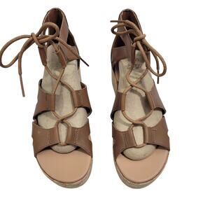 Sorel Women's Cameron Brown Gladiator Lace Up Sandal Size 8 41325-2755